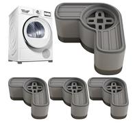 Anti vibrazione Pads, Washer Dryer Pedestal, Shock-Absorbing Stabilizer, Noise Reduction Design, Height-Enhancing Base, Ideal for Apartment Laundry Rooms, Small Spaces, 4 pezzi