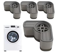 Anti vibrazione Pads Washing Machine, 4 x Washer Dryer Pedestal Set, Shock-Absorbing Heightened Stabilizers with Noise Reduction Design, non Slip Appliance Accessories for Apartment