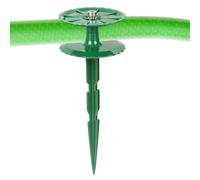 Anti-Winding Hose Guide - Rotating Double Disc Ground Stake For Garden Hoses | Heavy Duty Ŵaterproof Sun-Proof Protector Foř Courtyard Lawn Flower Bed | Reinforced Disc Design Prevents Kinks & Tangles