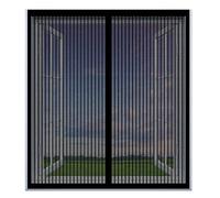 Anti Zanzare Autoadesivo Rete Tenda 100 x 110 cm Resistente Alle Intemperie Rete Si Chiude Da Sola Totalmente Magnetica Tende Zanzariera Porta Finestra, Nero