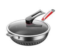 antiaderente - Fry Pan | Friggere efficiente padella | Padella da cucina | Pentola leggera durevole con coperchio | Utensili da cucina resistenti ai per cucinare frittelle da cucina Sop