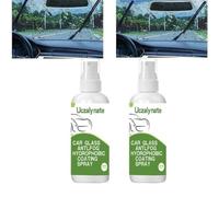 Antiappannante Vetri Auto,Spray Antiappannamento Per Parabrezza,Detergente Agente Antiappannamento,Pulitore Occhiali Spray, Agente di Rivestimento Impermeabile Per Tutti i Vetri, Vetri Auto,120 ML