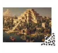 Antica architettura mesopotamica,Puzzle Per Adulti 1000pcs (75x50cm),Giochi Di Sfida Illustrazione storica del XIX secolo