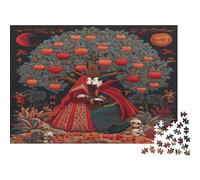 Antica arte nordica Puzzle Per Adulti |Vampira sotto il melo| 1000pcs (75x50cm) Puzzle Giochi EduGattoivi,decorazioni Per La Casa