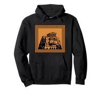 Antica Atene Acropoli Partenone Storia Greca Classica Felpa con Cappuccio