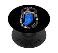 Antica dea con fascio di grano - Demetra PopSockets PopGrip Adesivo