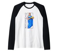 Antica dea con spighe di Grano - Demetra Maglia con Maniche Raglan