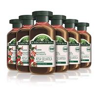 Antica Erboristeria Shampoo Nutriente Rosa Selvatica e Mirtillo Rosso, Shampoo per Capelli Secchi, con Ingredienti Naturali, 6 pezzi x 250 ml