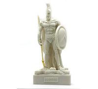 Antica Leonidas Spartan King alabastro statua statuetta scultura 6.69 ΄ ΄