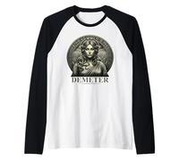 Antica Mitologia Greca Demetra Gotica Grecia Dea Maglia con Maniche Raglan