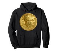 Antica Moneta d'oro - Alessandro Magno Felpa con Cappuccio