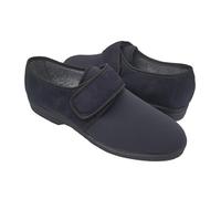 Antica Pantofoleria Ciabatte Uomo Invernali, Pantofole Casa con Strappo per Anziani, Diabetici e Piedi Delicati, Scarpe Ortopediche Sanitarie Estate/Inverno Made in Italy (Nero Multi-Stagione, 44)