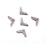Antica Protezione Angolare 50 Pezzi Libri Piccoli Album Scrapbooking Menu Cartelle Paraspigoli 14X14Mmx2.8Mm-C