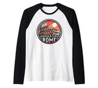 Antica Roma Monumenti E Vacanze Italia Maglia con Maniche Raglan