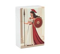 Antica saggezza e guerra Athena Porta sigarette apribile impermeabile Scatola porta sigarette per uomo e donna