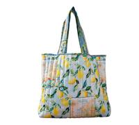 Antica Sartoria - Borsa a tracolla Modamare Shopper estiva foderata | Miro Boho Chic Borsa Donna Casual Leggera Stile Mediterraneo Costa Amalfitana, Limoni 2