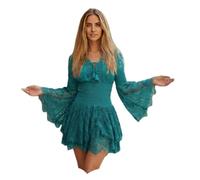 Antica Sartoria - Napoli 76 Boho Chic Abito da Sposa, Verde, Taglia Unica