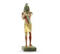 Antica statua egizia di Thoth dio della luna, magia e maestro della conoscenza. È stato raffigurato come un ibis uccello o un babbuino nero grande arte a mano realizzata in Egitto