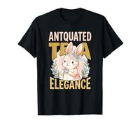 Anticato Tea Elegance Bunny Party Time Vibes Vibes Vintage Lover Maglietta