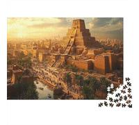 Antiche città, edifici e piramidi mesopotamichePuzzle 1000 Pezzi Per Adulti, Giochi Educativi, Sfide, Decorazioni Per La Casa70x50cm/1000pcs