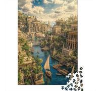 Antiche città egizie lungo il Nilo Jigsaw Puzzle 70x50cm/1000pcs Adulti Puzzle Gioco EduGattoivo Decorazioni Per La Casa