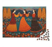 Antiche dee greche che danzano con grazia Puzzle 1000Pcs Decorazione Per La Casa. Rilassamento E Intelligence Per Adulti E Bambini Da 14 Anni 70x50cm/1000pcs