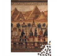 Antiche pitture murali egizie delle Piramidi di GizaPuzzle 1000 Pezzi Per Adulti, Giochi EduGattoivi, Sfide, Decorazioni Per La Casa70x50cm/1000pcs