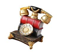 Antiche resine Telefono Puntelli Fotografia Film Decori vittoriani Era Desktop Art Vintage Rotary Dials Scultura Telefono Antico Modello di Telefono Repliche