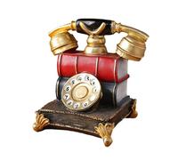 Antiche resine Telefono Puntelli Fotografia Film Decori vittoriani Era Desktop Art Vintage Rotary Dials Scultura Telefono Antico Modello di Telefono Repliche