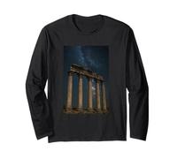 Antiche rovine del Tempio sotto Cielo Paesaggio Maglia a Manica