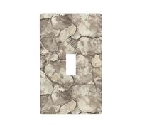 Antiche rovine erose superficie in pietra copertura interruttore luce decorativo singolo interruttore 1 banda piastra da parete per cucina fattoria camera da letto bagno decorazione artistica