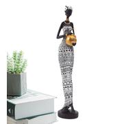 Antiche statue africane - Statue tribali di resina da donna, decorazione da collezione | Decorazione da tavolo ornamenti vintage per soggiorno, ingresso, studio o scaffalature
