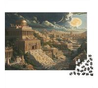 Antichi Edifici della Civiltà,Puzzle Per Adulti 1000pcs (75x50cm),Giochi Di Sfida Full Luna