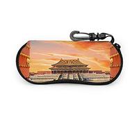 Antichi palazzi reali della città proibita in Bei Men Custodia per occhiali da sole Custodia per occhiali per adolescenti Custodia morbida per occhiali da viaggio con cerniera in neoprene portatile le