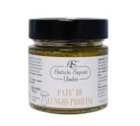 Antichi Sapori Umbri - Paté di Funghi Porcini 70% in Olio Extravergine di Oliva EVO, Prodotto Artigianale Italiano 180 g, Ideale per Bruschette, Primi Piatti e Condimenti di Carne
