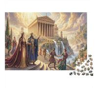 Antichi Templi Greci Puzzle in Legno 500 Pezzi Adulti E Ragazzi,Decorazione Casa,Gioco Educativo,Legno,dai 14 Anni,Sfida Impossibile,Antistress,Idea Regalo (52x38cm)