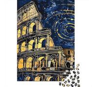 Antico Anfiteatro Romano Puzzle 1000 Pezzi Carta per Adulti Cielo Notturno Gioco di Puzzle 1000 Pezzi Relax Decorazione Casa Regalo 70x50cm/1000pcs