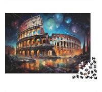 Antico Anfiteatro Romano Puzzle 1000 Pezzi Carta per Adulti Scena Notturna Fantastica Relax Concentrazione Arredo Casa Regalo 70x50cm/1000pcs