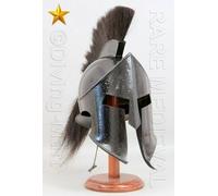 Antico Casco Acciaio Spartan 300 Casco King Leonida Armor Casco Con Pennacchio
