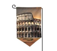 Antico Colosseo Bandiere da giardino verticale double face bandiera casa 30,5 x 45,7 cm primavera estate bandiera stagionale vacanza fattoria cortile decorazione da appendere all'aperto