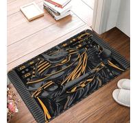 Antico Dio Egizio Anubi Ankh Egitto Tappeto Ingresso Casa Resistente Tappeti D'Ingresso Confortevole Tappetino Da Bagno Per Balcone Terrazzo Soggiorno 40X60 Cm