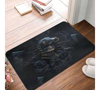 Antico Dio Egizio Anubi Egitto Tappeto Ingresso Casa Confortevole Tappeti D'Ingresso Antiscivolo Tappetino Da Bagno Per Soggiorno Camera Letto Balcone 40X60 Cm