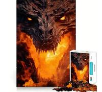 Antico Drago di Fuoco Puzzle da 1000 pezzi per ragazzi Gioco di apprendimento cognitivo Zero Gap Perfetto incastro Compatto Divertimento per il tempo di gioco in famiglia (38x52cm)