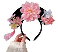 Antico Dyansty Principessa Fascia Per Le Donne Cinese Royal Flower Hairband Wedding Hairband Donne Musicale Festival Hairhoop