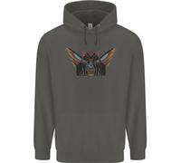 Antico Egitto Alato Gatti Eye Of Horus Bambini Felpa con Cappuccio