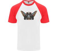 Antico Egitto Alato Gatti Eye Of Horus DA UOMO S/S Baseball Maglietta