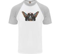 Antico Egitto Alato Gatti Eye Of Horus DA UOMO S/S Baseball T-Shirt