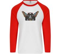 Antico Egitto Alato Gatti Eye Of Horus Uomo L/S Baseball T-Shirt