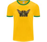 Antico Egitto Alato Gatti Eye Of Horus Uomo Suoneria T-Shirt