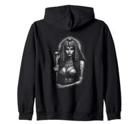 Antico Egitto Faraone Regina Cleopatra Power Felpa con Cappuccio